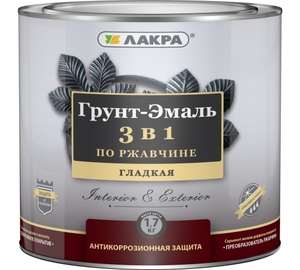 Грунт-эмаль 3 в1 "Лакра" 1,7кг зеленый